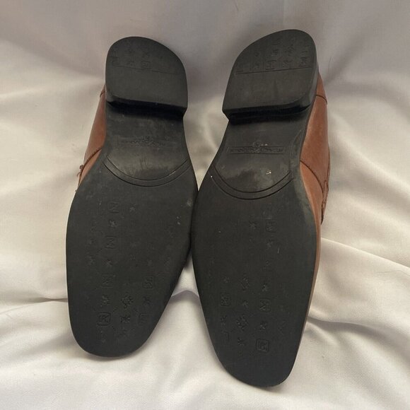 Stacy Adams Mens Leather Slip-On Loafers Two-Tone Brown Size 8.5M - Picture 7 of 12